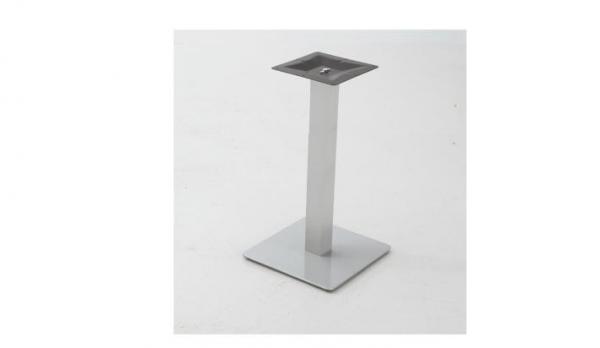 Pie de mesa ALTO cuadrado aluminio imitacion INOX